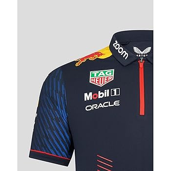 Red Bull Racing Sergio Perez ポロシャツ PUMA Mens Red Bull Racing Sergio Perez Logo Short Sleeve
